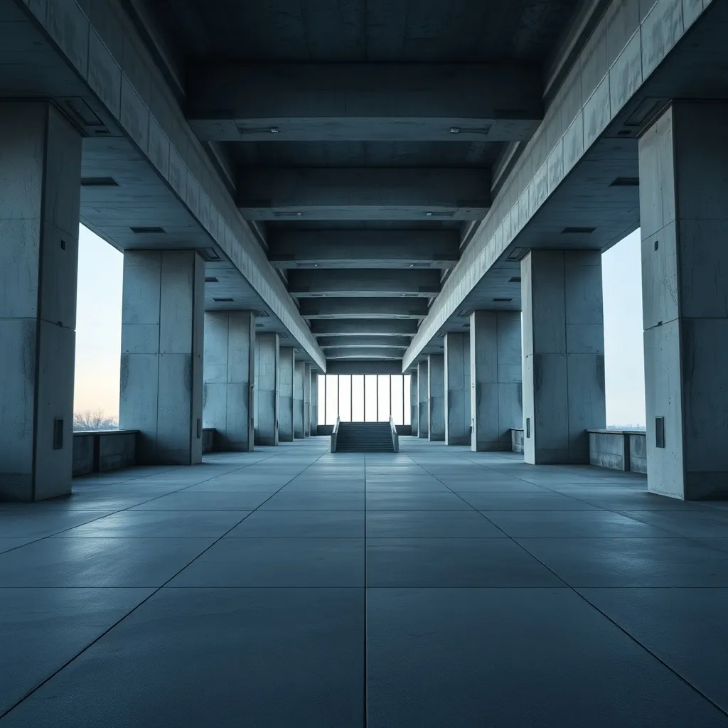 Minimalist architectural structure representing stability an